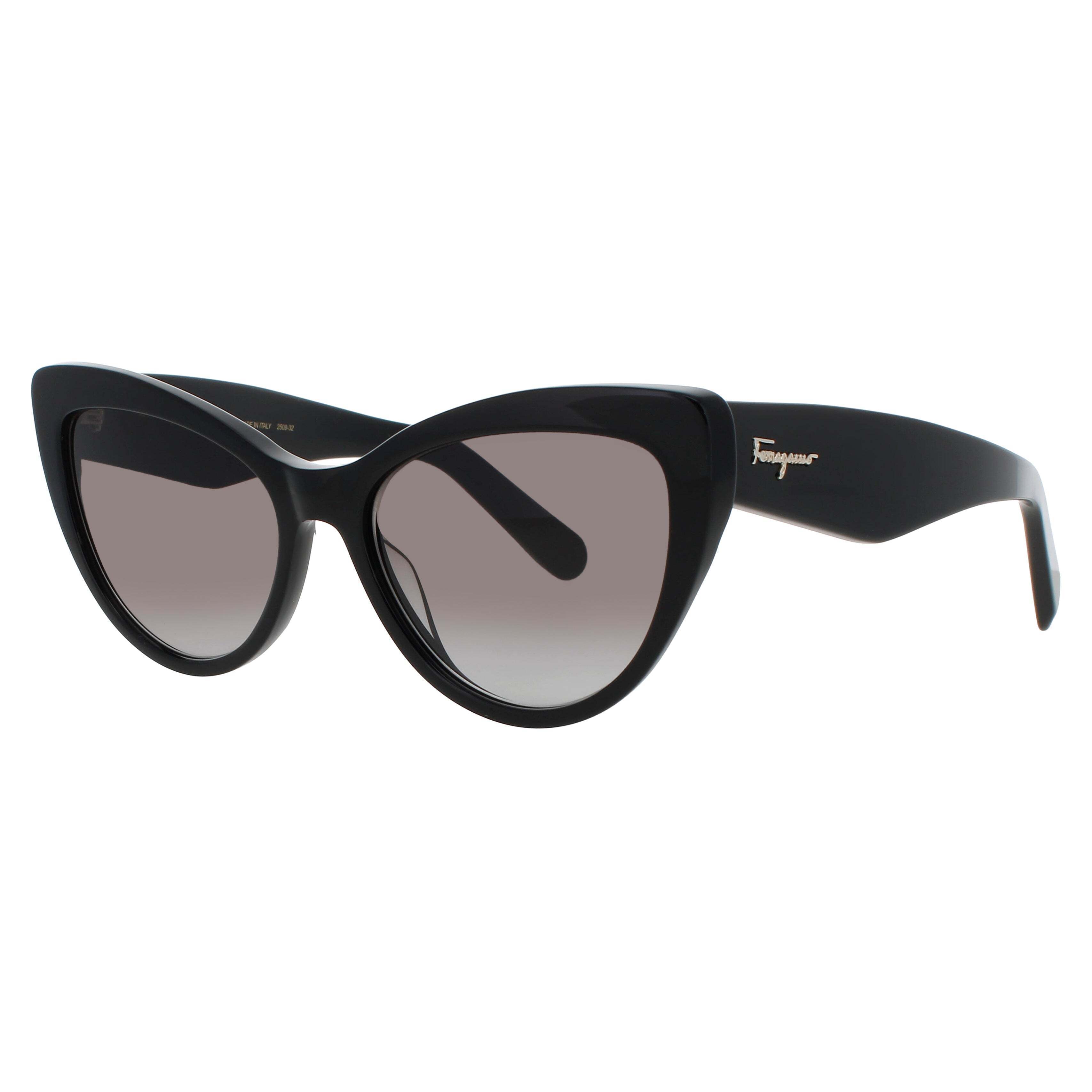 Salvatore Ferragamo Sf930s Sunglasses Black Acetate